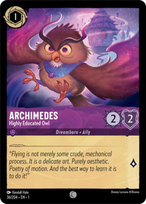 Archimedes Highly Educated Owl - Lorcana Player