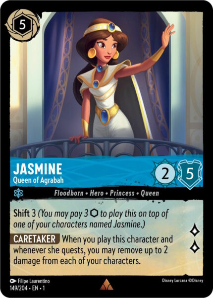 Jasmine Queen Of Agrabah 149204 Disney Lorcana Card Details