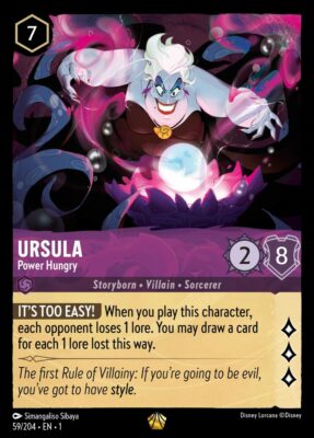 Ursula Power Hungry - Lorcana Player