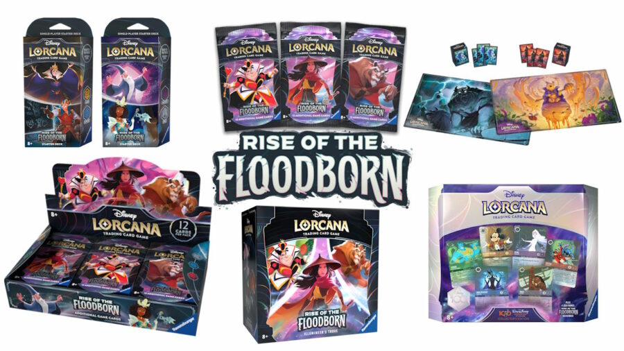 Disney Lorcana Set 2 Rise of the Floodborn - New Cards - Products + Disney 100 Collector's Edition Set