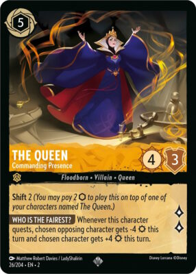 The Queen - Commanding Presence - LQ - Lorcana Player