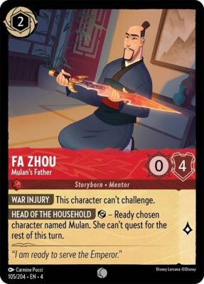 Fa Zhou - Mulan's Father - Lorcana Player