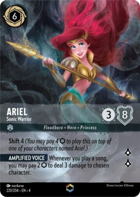 Ariel - Sonic Warrior - Enchanted - LQ - Lorcana Player