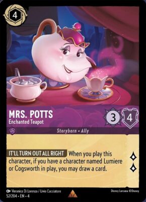 Mrs Potts - Enchanted Teapot - LQ - Lorcana Player
