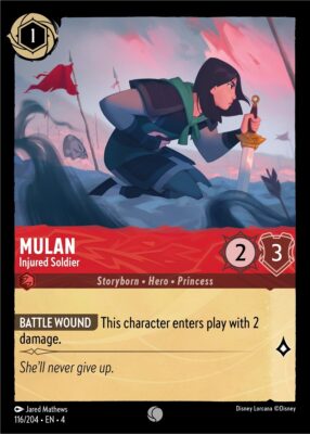 Mulan - Injured Soldier - Lorcana Player