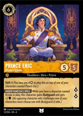 Prince Eric - Ursula's Groom - Lorcana Player