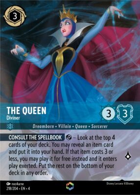 The Queen - Diviner - Enchanted - Lorcana Player