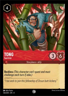 Tong - Survivor - Lorcana Player