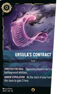 Ursula's Contract - Deep Trouble - LQ Partial - Lorcana Player