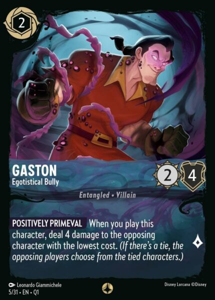 Gaston - Egotistical Bully - Lorcana Player