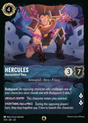 Hercules - Manipulated Hero - Lorcana Player