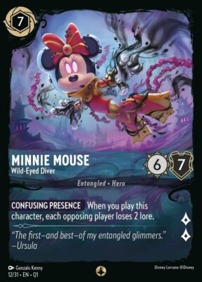 Minnie Mouse - Wild-Eyed Diver - Lorcana Player