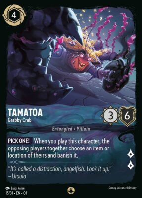 Tamatoa - Grabby Crab - Lorcana Player